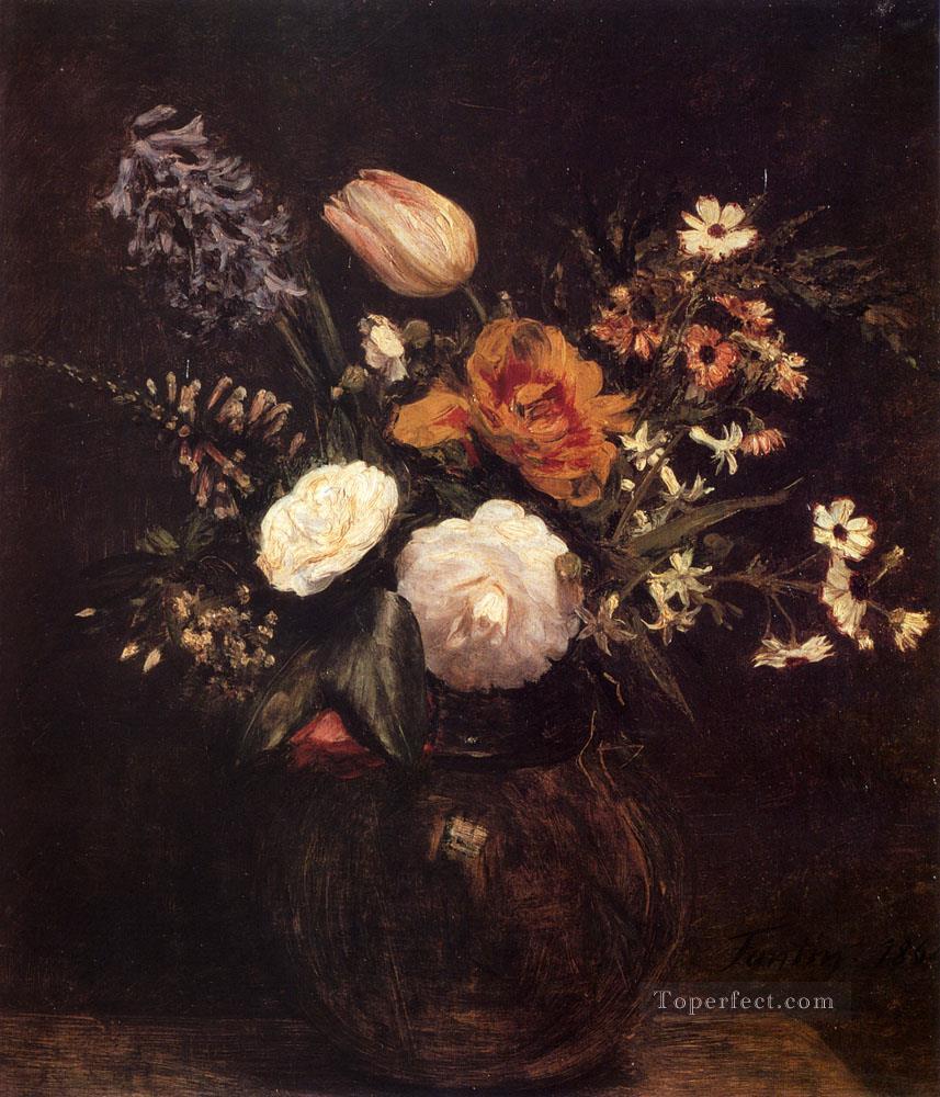 Ignace Henri Flores pintor Henri Fantin Latour floral Pintura al óleo